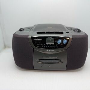 Craig Bbss Portable FM/AM Radio CD Player And K7 K-7 Tested Working Cpdc 14503